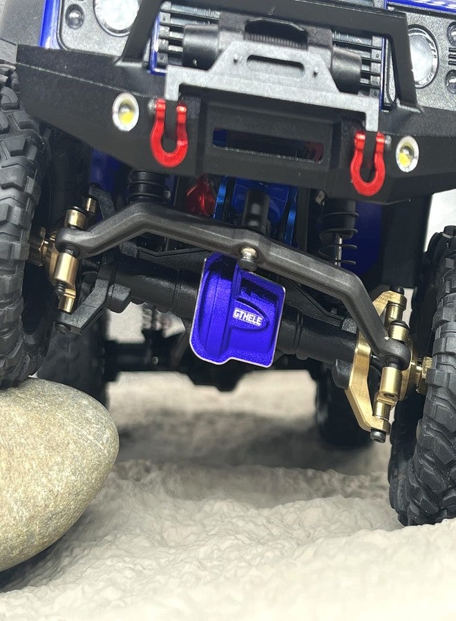 GTHELE Aluminum Diff Cover Front&Rear Bridge Axle Cover for Traxxas 1/18 TRX4M Upgrade Parts RC Crawler Car (Dark Blue) - Image 3